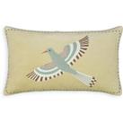 Afti Bird Rectangular 100% Cotton Velour Cushion Cover