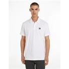 Cotton Polo Shirt with Embroidered Badge Logo in Regular Fit