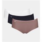 Pack of 3 Basic+ Midi Knickers in Cotton