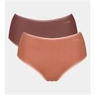 Pack of 2 GO Knickers with High Waist in Cotton