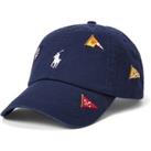 Cotton Classic Sports Cap with Embroidered Logos