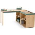 Lina Reversible Corner Desk with Storage