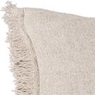 Ileia Fringed Linen Blend Cushion Cover