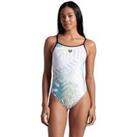 Light Floral Recycled Pool Swimsuit