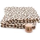 Set of 2 Azhar Leopard Print 100% Cotton Muslin Swaddles