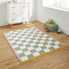 Antrima Checkerboard 100% Recycled Cotton Child's Rug