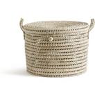 Ghada Round Palm Leaf Basket