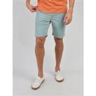 Plain Stretch Chino Shorts in Cotton