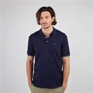 Graphic Print Polo Shirt in Cotton with Short Sleeves