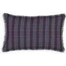 Melilas Rectangular Checked Cotton & Linen Cushion Cover