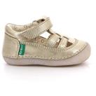 Kids Sushy Leather Sandals with Closed Toe and Touch 'n' Close Fastening