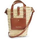Nano Panier II Mini Basket Bag in Doum Palm Tree Leaves/Leather