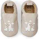 Kids Llama Print Slippers in Leather