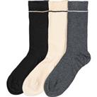 Pack of 3 Pairs of Unisex Socks in Cotton Mix