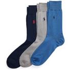 Pack of 3 Pairs of Lisle Socks in Cotton Mix