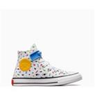 Kids' All Star Bubble Strap Polka-Doodle High Top Trainers in Canvas