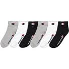 Pack of 6 Pairs of Trainer Socks in Plain Cotton Mix