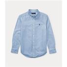 Embroidered Logo Oxford Shirt in Cotton