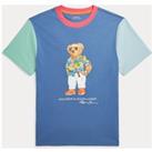 Polo Bear Colour Block T-Shirt in Cotton