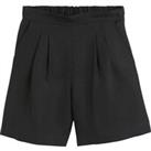 Linen Pleat Front Shorts, Made in France