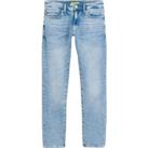 Weft Straight Stretch Jeans in Mid Rise