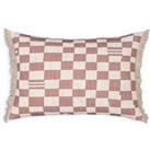 Garoya Checkerboard Linen & Cotton Cushion Cover