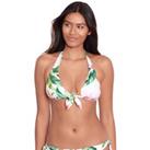 Watercolor Tropical Floral Triangle Bikini Top