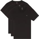 Pack of 3 T-Shirts in Cotton with V-Neck and Short Sleeves
