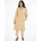 Long Loose Fit Trench Coat