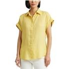Broono Linen Blouse with Short Sleeves