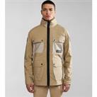 Cotton Colour Block Jacket with Adjustable Hood
