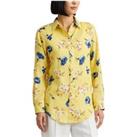 Karrie Floral Linen Shirt with Long Sleeves