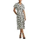 Fratillio Printed Dress with Short Sleeves