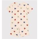 Heart Print Short Pyjamas in Cotton