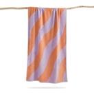 Scnario Vague Striped Velour Beach Towel