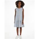 Striped Cotton Sleeveless Dress