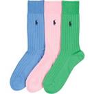 Pack of 3 Pairs of Socks in Egyptian Cotton Mix