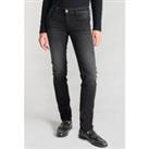 Regular Straight Jeans in Mid Rise, Length 32"