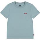 Embroidered Logo T-Shirt in Cotton Mix with Short Sleeves