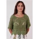 Zazie Cotton Crochet Jumper