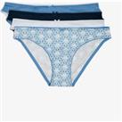 Pack of 4 Jackie Blue Jeans Knickers in Cotton