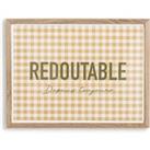 'Formidable' 30 x 40cm Gingham Printed Poster