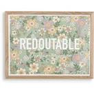 'Formidable' 30 x 40cm Floral Printed Poster