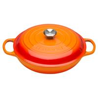 Le Creuset Signature Cast Iron Round Casserole, 30cm, Volcanic