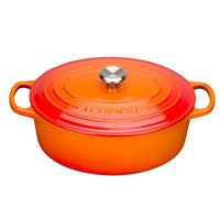 Le Creuset Signature Cast Iron Oval Casserole, 27cm, Volcanic