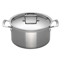 Le Creuset 3-Ply Stainless Steel Deep Casserole with Lid, 20cm