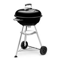 Weber Compact Kettle Charcoal Grill, 47cm, Black