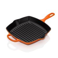 Le Creuset Signature Cast Iron Square Grillit, 26cm, Volcanic