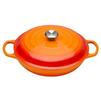 Le Creuset Signature Cast Iron Shallow Casserole, 30cm, Volcanic