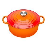 Le Creuset Signature Cast Iron Round Casserole, 20cm, Volcanic